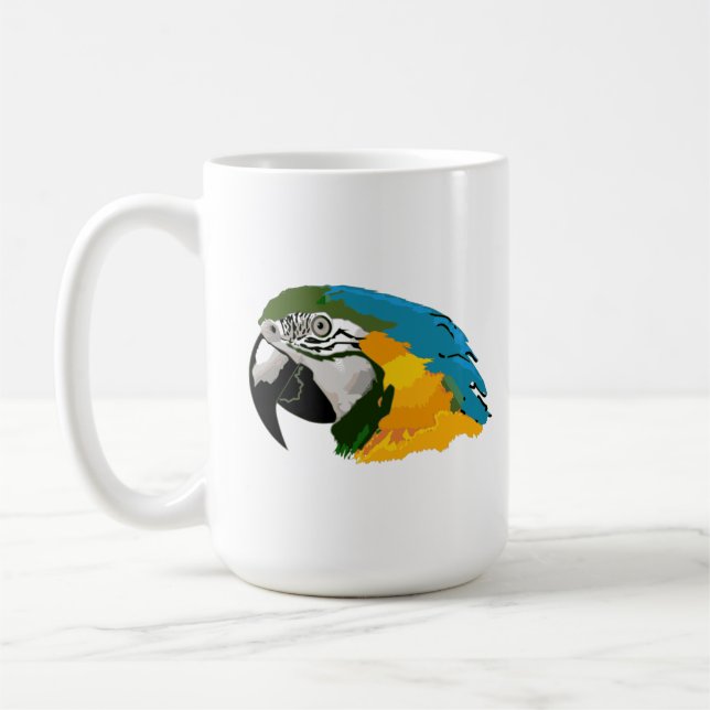 Café Caneca Colorida de Arara (Esquerda)