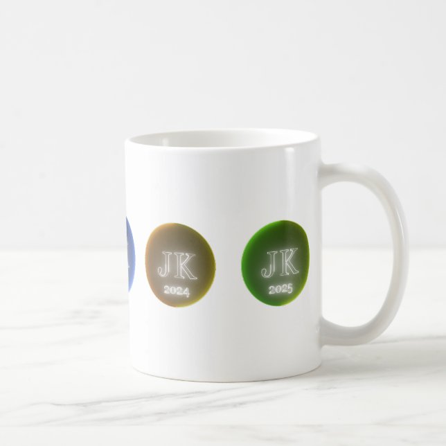 Café Caneca Colorida de Cinco Anos (Direita)