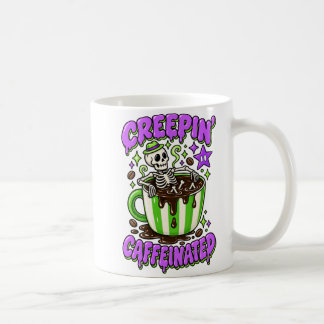 Café Caneca Colorida de Halloween de Caféine Creeping