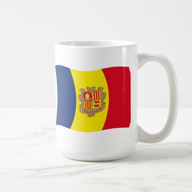 Café Caneca com a Bandeira de Andorra (Direita)