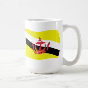 Café Caneca com a Bandeira de Brunei