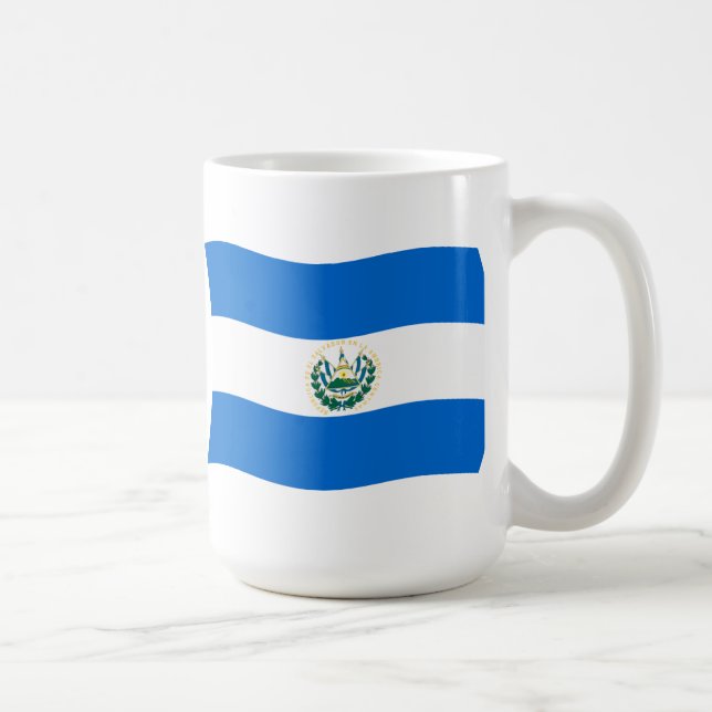 Café Caneca com a Bandeira de El Salvador (Direita)