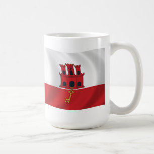Café Caneca com a Bandeira de Gibraltar
