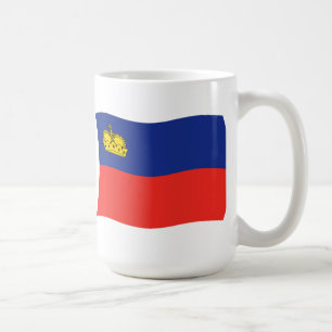 Café Caneca com a Bandeira de Liechtenstein