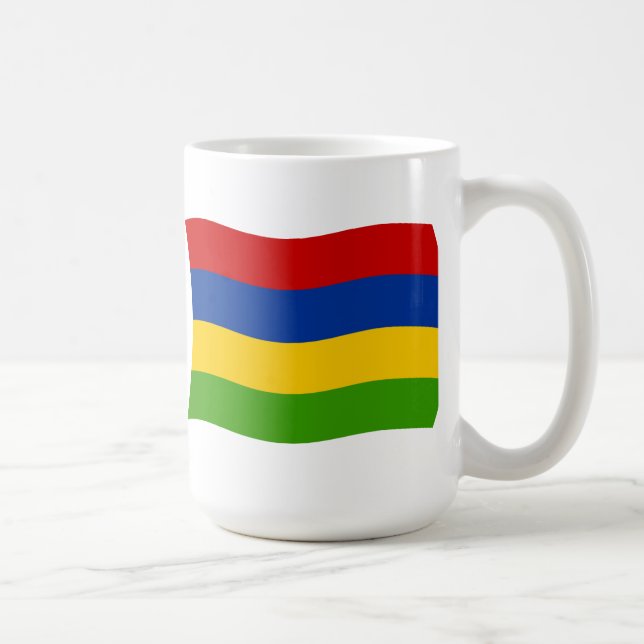 Café Caneca com a Bandeira de Maurício (Direita)