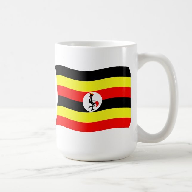 Café Caneca com a Bandeira de Uganda (Direita)