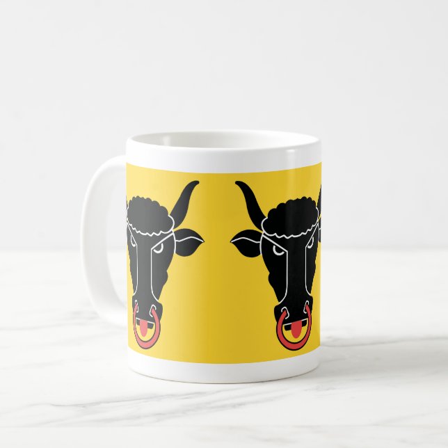Café Caneca com a Bandeira de Uri, Suíça (Frente Esquerda)