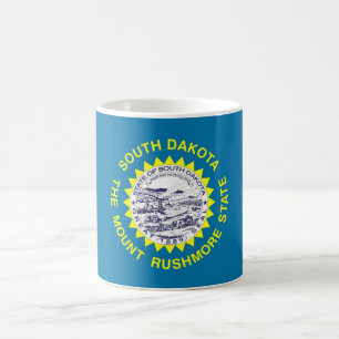 Café Caneca com a bandeira do estado de South Dakota -