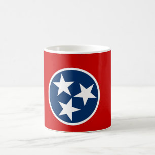Café Caneca com a bandeira do estado de Tennessee - EUA