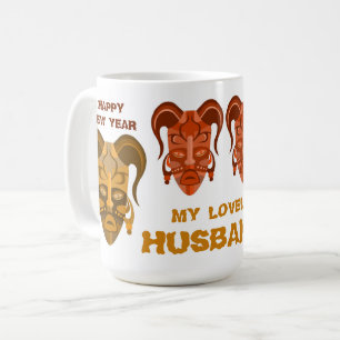 CAFÉ CANECA COM ARTE DE MÁSCARA TARDICIONAL