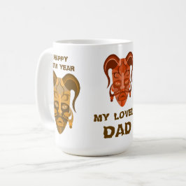 CAFÉ CANECA COM ARTE DE MÁSCARA TARDICIONAL