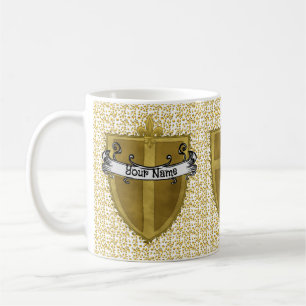 Café Caneca com Brasão de Armas da Família Fleur Sobren