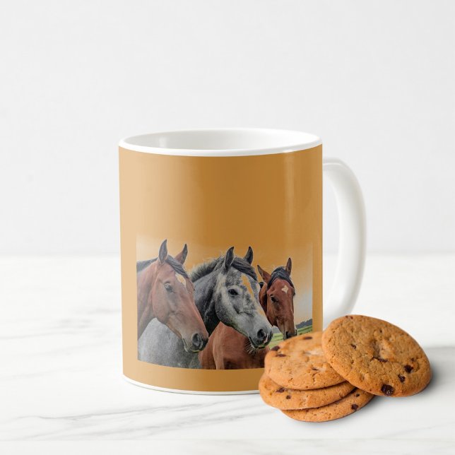 Café Caneca com Cabeça de Cavalo Âmbar: Presente Perfei (Criador carregado)