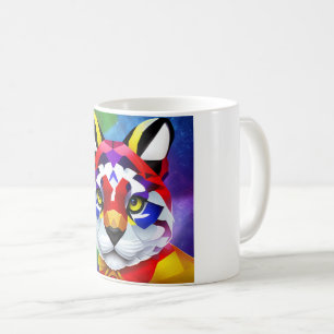 Café Caneca com centro branco do gato de Alexander