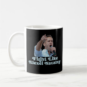Café Caneca com Citação de Ativista Lute Como Alexei Na