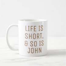 Caneca com Citação de Humor Personalizada da Vida