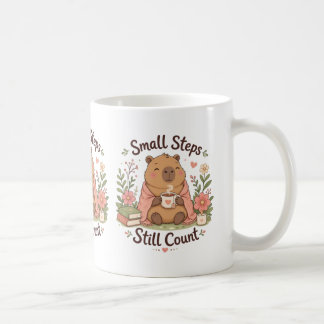 Café Caneca com Citação Positiva de Capivara Fofa