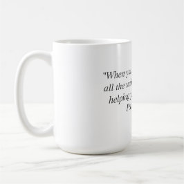 Café Caneca com citações de Paulo Coelho
