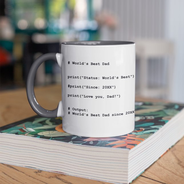 Café Caneca com Código Personalizado de Melhor Pai do M (Criador carregado)