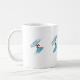 Café Caneca com dedo de bandeira de Chicago