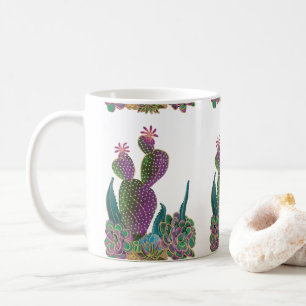 Café Caneca com design de flor de cacto de Sedona