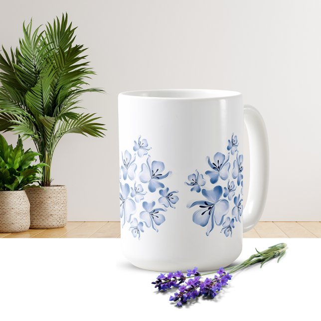 Café Caneca com Design de Flor Simples (Criador carregado)