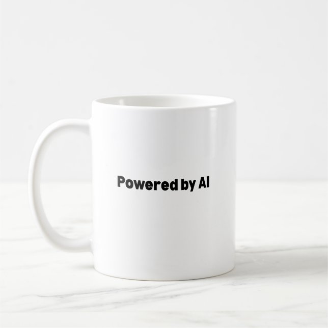 Café Caneca com Energia de IA – Presente Temático de IA (Esquerda)