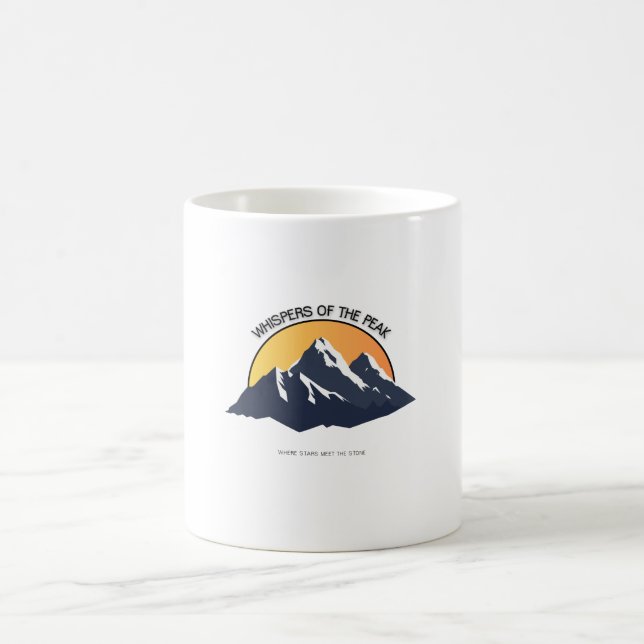 Café Caneca com estética de design de montanha da natur (Centro)