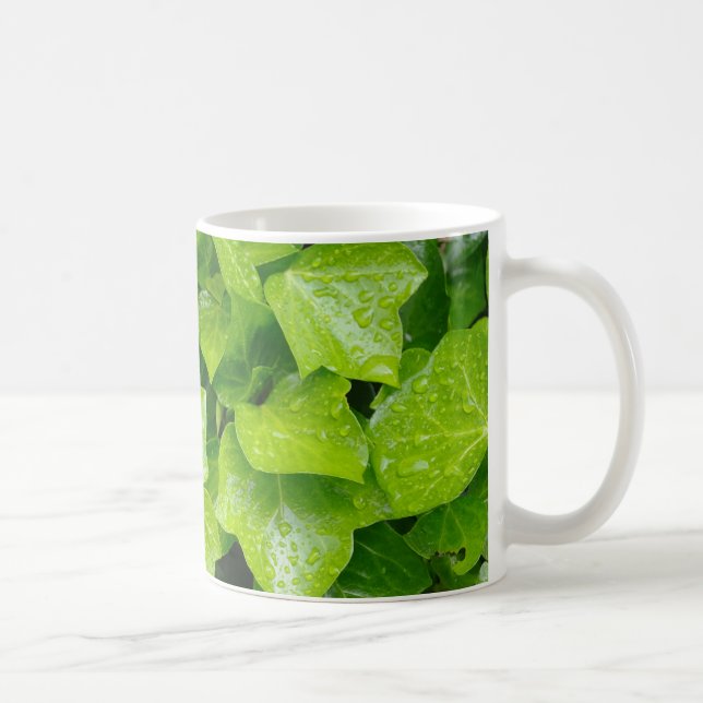Café caneca com folhas de hera (Direita)