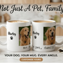 Caneca com Foto de Cachorro, Não é Apenas um Anima