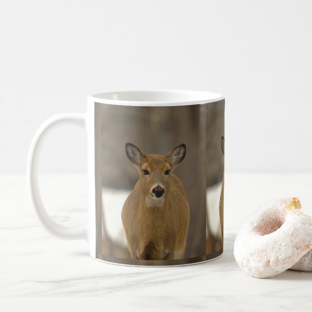 Café Caneca com Foto de Veado (Com Donut)