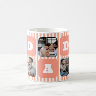 Café Caneca com Foto Personalizada com padrão de Listra