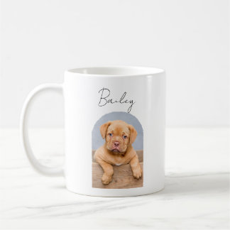 Café Caneca com Foto Personalizada de Cachorro com Nome
