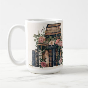 Café Caneca com Imagem de Livro Antigo Texto Personal