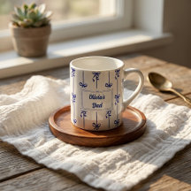 Caneca com Listra de Laço e Nome Personalizado Pre
