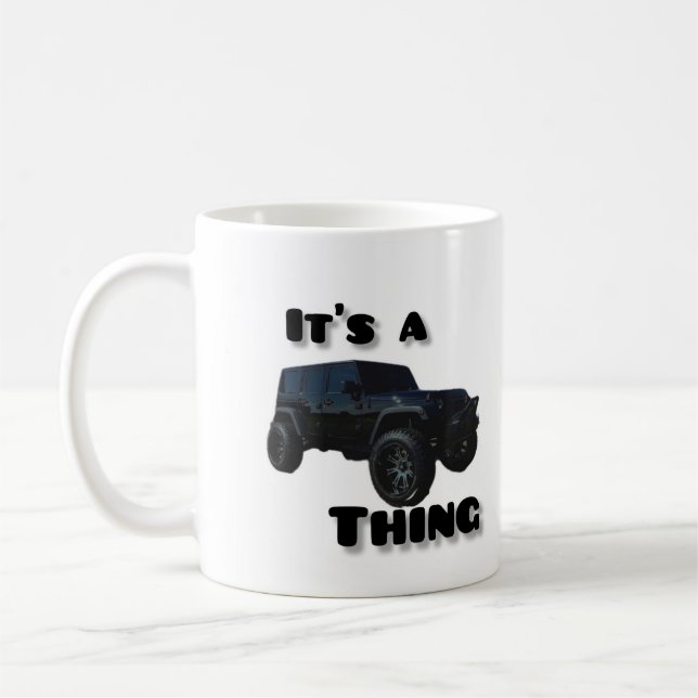 Café caneca com logotipo de carro (Esquerda)