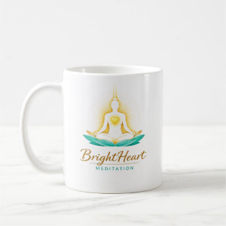 Café Caneca com logotipo de Meditação Feminina Brighthe