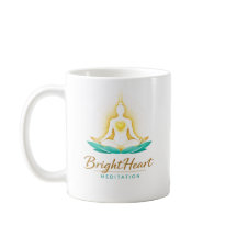 Caneca com logotipo de Meditação Feminina Brighthe
