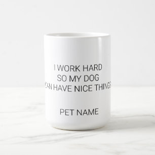 Café Caneca com Nome de Cachorro Personalizado - Minima