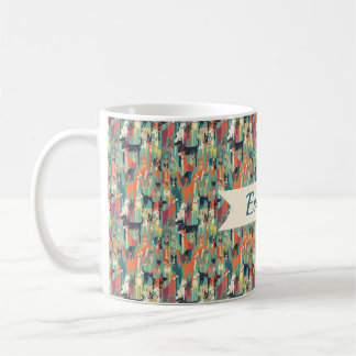 Café Caneca com Nome Personalizado de Amante de Cachorr
