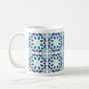 Café Caneca com Padrão de Azulejo Zellige Marroquino
