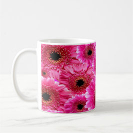 Café Caneca com padrão de Gerbera Margarida Rosa Vibran