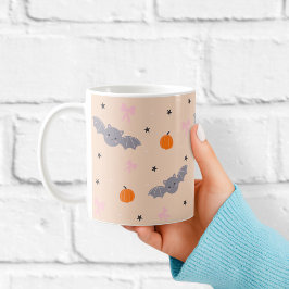 Café Caneca com padrão de morcego fofo de outono de Hal