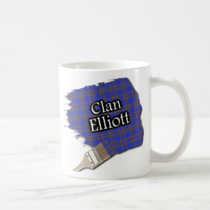 Café Caneca com Pincel de Tinta Clan Elliot Elliott Tar