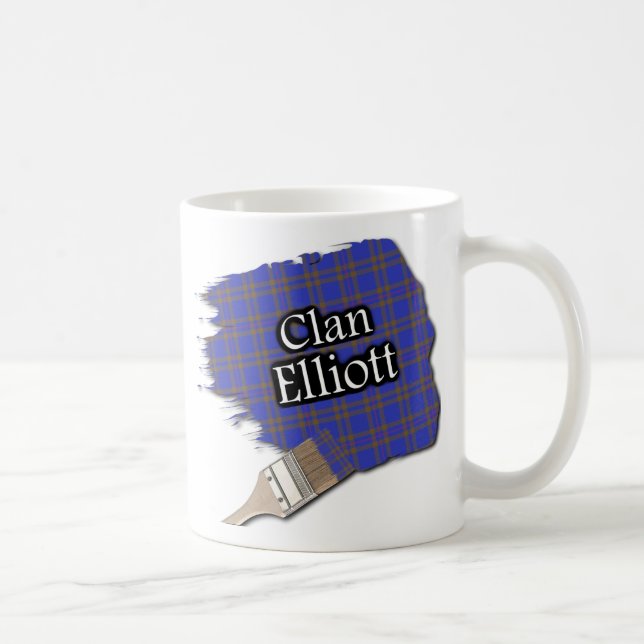Café Caneca com Pincel de Tinta Clan Elliot Elliott Tar (Direita)