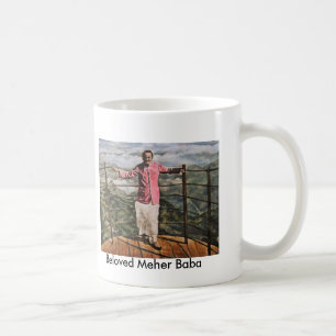 Café Caneca com poainting do babá de Meher