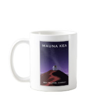 Caneca com Poster Retro do Céu Estrelado de Mauna 