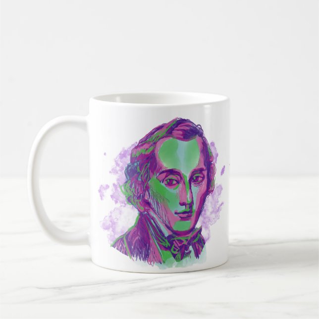 Café Caneca com Retrato de Chopin Aurora (Esquerda)