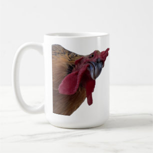 Café Caneca com Retrato de Galinha