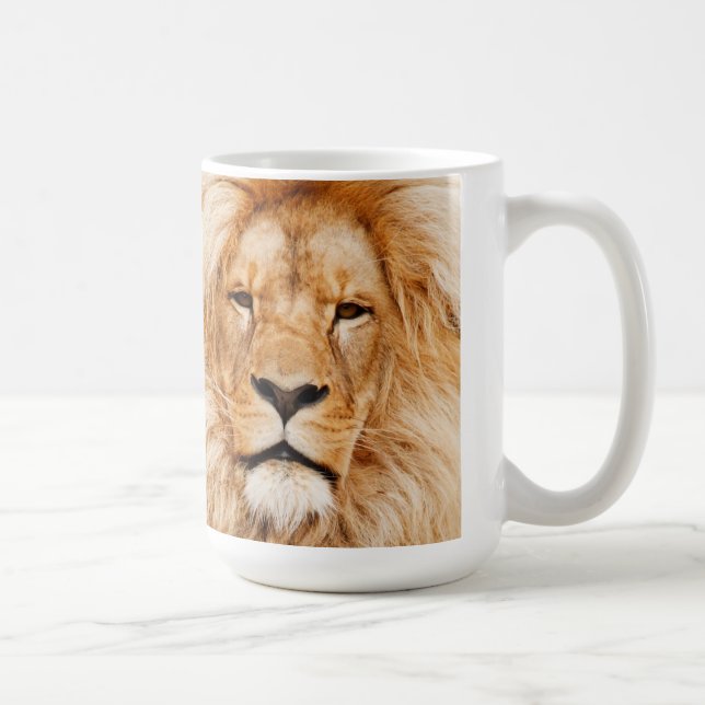 Café Caneca com Rosto de Leão (Direita)